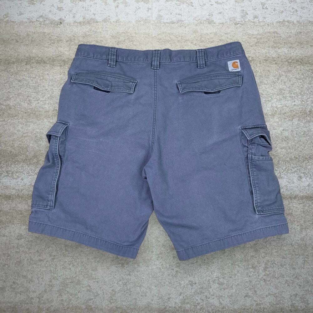 Vintage Y2K Carhartt Cargo Shorts 40x11 Relaxed Fit Slate Grey Cotton 11" Inseam